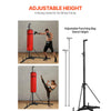 VEVOR Punching Bag Stand, Steel Heavy Duty Workout Training Equipment, Adjustable Height Boxing Punching Stand with Weighted Base, Holds Up to 140 lbs, Freestanding Sandbag Rack for Home Gym Fitness