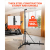 VEVOR Punching Bag Stand, Steel Heavy Duty Workout Training Equipment, Adjustable Height Boxing Punching Stand with Weighted Base, Holds Up to 140 lbs, Freestanding Sandbag Rack for Home Gym Fitness