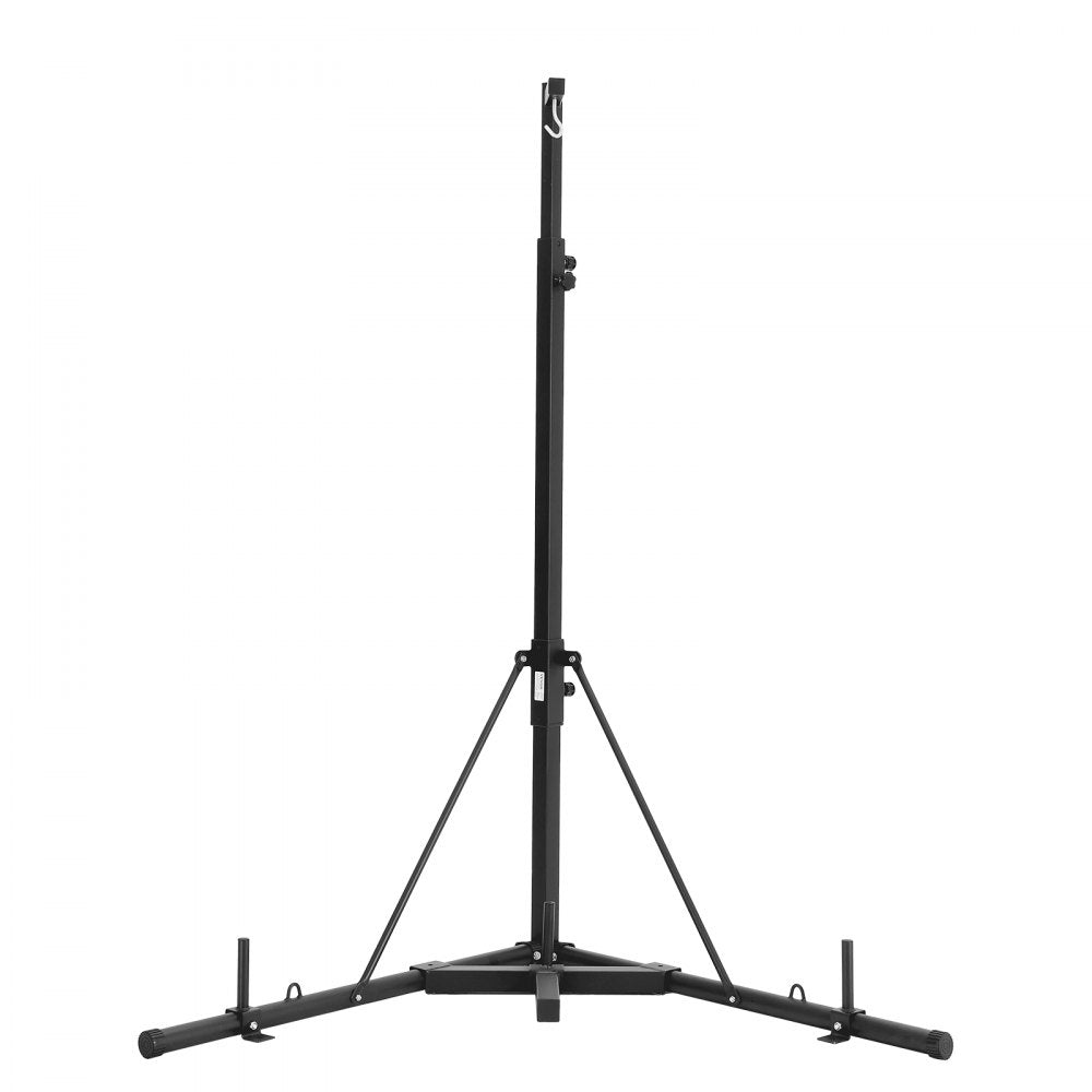 VEVOR Punching Bag Stand, Steel Heavy Duty Workout Training Equipment, Adjustable Height Boxing Punching Stand with Weighted Base, Holds Up to 140 lbs, Freestanding Sandbag Rack for Home Gym Fitness