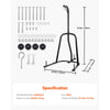 VEVOR Punching Bag Stand, Steel Heavy Duty Workout Equipment, Boxing Punching Bag Stand, Holds Up to 140 lbs, Freestanding Sandbag Rack with Weighted Base, Training Equipment for Home Gym Fitness