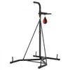 VEVOR 2 in 1 Punching Bag Stand, Steel Heavy Duty Workout Equipment, Adjustable Height Boxing Punching Bag and Speed Bag Stand, Freestanding Sandbag Rack, Holds Up to 140 lbs, for Home Gym Fitness