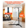 VEVOR 2 in 1 Punching Bag Stand, Steel Heavy Duty Workout Equipment, Adjustable Height Boxing Punching Bag Stand with Pull Up Bar, Freestanding Sandbag Rack, Holds Up to 140 lbs, for Home Gym Fitness