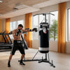 VEVOR 2 in 1 Punching Bag Stand, Steel Heavy Duty Workout Equipment, Adjustable Height Boxing Punching Bag Stand with Pull Up Bar, Freestanding Sandbag Rack, Holds Up to 140 lbs, for Home Gym Fitness