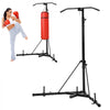 VEVOR 2 in 1 Punching Bag Stand, Steel Heavy Duty Workout Equipment, Adjustable Height Boxing Punching Bag Stand with Pull Up Bar, Freestanding Sandbag Rack, Holds Up to 140 lbs, for Home Gym Fitness