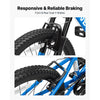 VEVOR Mountain Bike for Men and Women 20 inch Outdoor Bicycle 6 Speeds, Adult Bikes, Front Suspension, Adjustable Saddle, All-Terrain Tires, High Carbon Steel Frame, Dual Brake, Pre-Assembled
