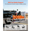 VEVOR Hitch Mount Wheelchair Carrier, 500LBS Mobility Scooter Carrier with Double-Folding Ramp, Aluminum Hitch Cargo Basket & Stabilizer Kit, Fits 2" Receiver for Truck SUV Car, 53.7" x 29.5" x 8.7"