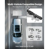 VEVOR Hitch Mount Wheelchair Carrier, 500LBS Mobility Scooter Carrier with Double-Folding Ramp, Aluminum Hitch Cargo Basket & Stabilizer Kit, Fits 2" Receiver for Truck SUV Car, 53.7" x 29.5" x 8.7"