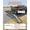 VEVOR Hitch Mount Wheelchair Carrier Height Adjustable, 500LBS Steel Mobility Scooter Carrier Cargo Basket with Double-Folding Ramp & Stabilizer Kit, Fit 2" Hitch Receiver for Truck SUV Car, 50" x 28"