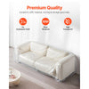 VEVOR Plastic Couch Cover, 4 Mil Thickened Sofa Cover for Moving, Heavy-Duty Clear Couch Cover with Wide Opening Design, Wear-Resistant & Waterproof Plastic Shield Covers for Couch, 92 x 62 x 42 inch