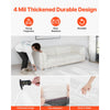 VEVOR Plastic Couch Cover, 4 Mil Thickened Sofa Cover for Moving, Heavy-Duty Clear Couch Cover with Wide Opening Design, Wear-Resistant & Waterproof Plastic Shield Covers for Couch, 92 x 62 x 42 inch