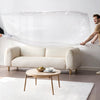 VEVOR Plastic Couch Cover, 4 Mil Thickened Sofa Cover for Moving, Heavy-Duty Clear Couch Cover with Wide Opening Design, Wear-Resistant & Waterproof Plastic Shield Covers for Couch, 92 x 62 x 42 inch