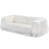VEVOR Plastic Couch Cover, 4 Mil Thickened Sofa Cover for Moving, Heavy-Duty Clear Couch Cover with Wide Opening Design, Wear-Resistant & Waterproof Plastic Shield Covers for Couch, 92 x 62 x 42 inch