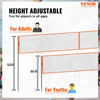 VEVOR 4-Way Volleyball Net, Adjustable Height Badminton Net Set for Backyard Beach Lawn, Outdoor Portable Volleyball Net with Carrying Bag, 4 Square Quick Assemble Game Set For Kids And Adults