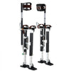 VEVOR Drywall Stilts, 19.1–31.1 in Adjustable Aluminum Painter Stilts, 228 lbs Load Capacity, Non-Slip Rubber Feet, Dual Spring Shock Absorption, Comfortable Leg Straps for Painting, Decoration, Black