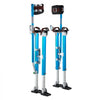 VEVOR Drywall Stilts, 24.2–40.3 Inch Adjustable Aluminum Painter Stilts, 228 lbs Load Capacity, Non-Slip Rubber Feet, Dual Spring Shock Absorption, Comfortable Leg Straps for Painting, Decoration,Blue