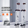 VEVOR Drywall Stilts, 24''-40'' Adjustable Aluminum Tool Stilts with Protective Knee Pads, Durable and Non-slip Work Stilts for Sheetrock Painting, Walking, Taping, Silver