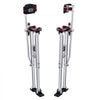 VEVOR Drywall Stilts, 36''-50'' Adjustable Aluminum Tool Stilts with Protective Knee Pads, Durable and Non-slip Work Stilts for Sheetrock Painting, Walking, Taping, Silver
