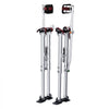 VEVOR Drywall Stilts, 36''-50'' Adjustable Aluminum Tool Stilts with Protective Knee Pads, Durable and Non-slip Work Stilts for Sheetrock Painting, Walking, Taping, Silver