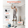 VEVOR Drywall Stilts, 16.1–24.1 in Adjustable Aluminum Painter Stilts, 228 lbs Load Capacity, Non-Slip Rubber Feet, Dual Spring Shock Absorption, Comfortable Leg Straps for Painting, Decoration,Silver