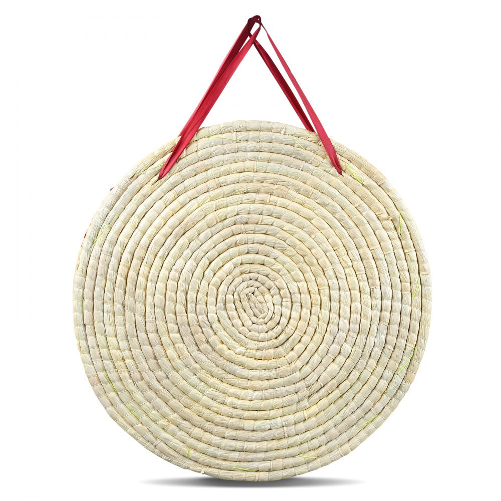 VEVOR Archery Target, 5 Layers 20" Arrow Target, Traditional Solid Straw Round Archery Target Shooting Bow, Hand-Made Arrows Target, Coloured Rope Target for Backyard Outdoor Hunting Shooting Practice