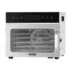 VEVOR Food Dehydrator Machine, 6 Stainless Steel Trays, 400W Electric Food Dryer with Adjustable Temperature & 24-Hour Timer, Freeze Dryer for Jerky, Meat, Fruit, Vegetables, Herbs, Dog Treats