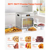 VEVOR Food Dehydrator Machine, 8 Stainless Steel Trays, 400W Electric Food Dryer with Adjustable Temperature & 24-Hour Timer, Heated Dryer for Jerky, Meat, Fruit, Vegetables, Herbs, Dog Treats