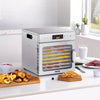 VEVOR Food Dehydrator Machine, 8 Stainless Steel Trays, 400W Electric Food Dryer with Adjustable Temperature & 24-Hour Timer, Heated Dryer for Jerky, Meat, Fruit, Vegetables, Herbs, Dog Treats