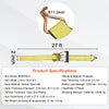 VEVOR Ratchet Tie Down Straps (4PK), 10000 lb Break Strength, Double J Hook Includes 4 Premium 2" x 27' Rachet Tie Downs with Padded Handles, for Moving Securing Cargo, Appliances, Lawn Equipment