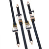 VEVOR Ratchet Tie Down Straps (4PK), 11128 lb Break Strength, Double J Hook Includes 4 Premium 2" x 8' Rachet Tie Downs with Padded Handles, for Moving Securing Cargo, Appliances, Lawn Equipment