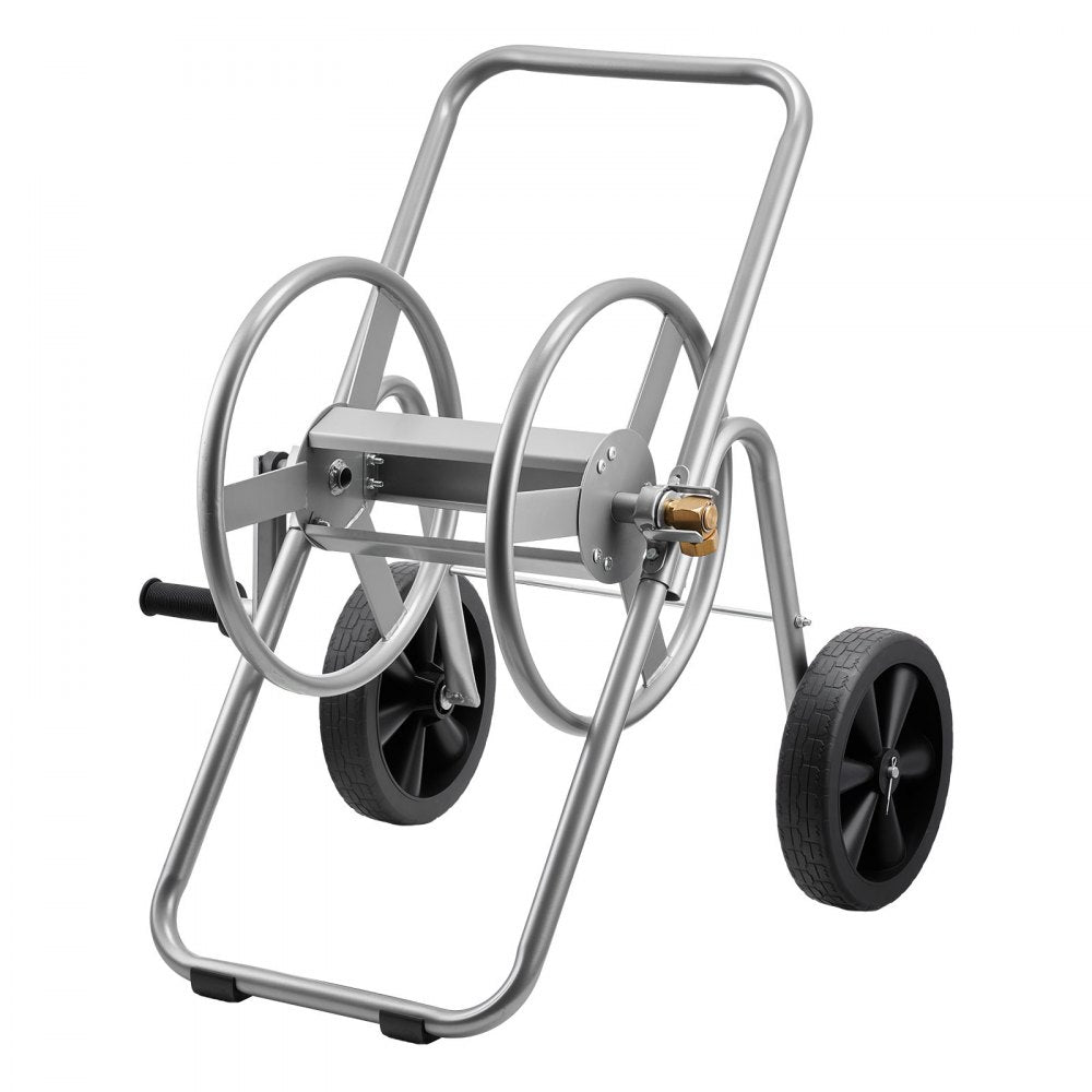 VEVOR Water Hose Reel Cart, 200/300 ft High-Pressure Garden Hose Cart, Hoses Reel Carts with Two Wheels, Handle & Heavy-Duty Mesh Storage Basket, Portable Hoses Reels for Garden Watering, Car Washing