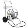 VEVOR Water Hose Reel Cart, 200/300ft High-Pressure Garden Hose Cart, Hoses Reel Carts with Two Wheels, Handle & Heavy-Duty Mesh Storage Basket, Dual-Purpose Portable Hoses Reels for Garden, Car, Pet