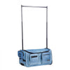 VEVOR Dance Bag with Garment Rack, 29 Inch Rolling Dance Duffel, with Wheels, USB Port, Height Adjustable Clothes Rack, Privacy Protection Curtain, Ideal for Travel and Competitions, Sparkling Blue