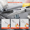 VEVOR 2-Piece Needle Nose Pliers, 8 in Long Needle Nose Plier and 6 in Small Needle Nose Plier, 45 Steel and TPR Handle, for Wire Wrapping, Handmade Craft, Jewelry Making Supplies, Repairing