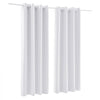 VEVOR Blackout Curtains, White Blocking Drapes for Bedroom and Living Room, 2 Panels Set Grommet Room Darkening Curtain, Solid Thermal Insulated Drapes, Noise Reducing Window Treatments, 52x84 inch