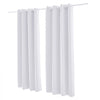 VEVOR Blackout Curtains, White Blocking Drapes for Bedroom and Living Room, 2 Panels Set Grommet Room Darkening Curtain, Solid Thermal Insulated Drapes, Noise Reducing Window Treatments, 52x84 inch