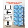 VEVOR Water Jug Holder, 5 Tiers Double Rows 3 and 5 Gallon Water Bottle Holder for 10 Bottles, Heavy Duty Jug Rack Organizer with Handles, Easy Assembly, for Kitchen, Office, Living Room, Black