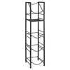 VEVOR Water Jug Holder, 5 Tiers 3 and 5 Gallon Water Bottle Holder for 4 Bottles, Heavy Duty Jug Rack Organizer with Storage Shelf, Adjustable Feet, and Handle, for Kitchen, Office, Living Room, Black