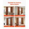 VEVOR Natural Linen Curtains, 52 x 84 inch 2 Panels Set, Grommet Light Filtering Thick Flax Textured Linen Drapes, Privacy Burlap for Living Room, Bedroom, Farmhouse, Sunroom, Office Window Curtain