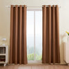 VEVOR Natural Linen Curtains, 52 x 84 inch 2 Panels Set, Grommet Light Filtering Thick Flax Textured Linen Drapes, Privacy Burlap for Living Room, Bedroom, Farmhouse, Sunroom, Office Window Curtain