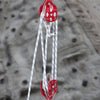 VEVOR Double Pulley Block & Rope Kit, 1/2 inch x 98 ft Braided Line, Dual Pulley Rigging System, 35 kN Breaking Strength for Tower Work, Hoisting, Training & Outdoor Applications