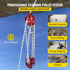 Twin Sheave Block and Tackle 7700LBS Pulley 150Ft, 1/2Inch Double Braid Rope