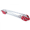 Twin Sheave Block and Tackle 0.43-0.5Inch 100-200Ft Twin Sheave Block with Braid Rope 30-35KN 6600-7705LBS Double Pulley Rigging (1/2" x 200')