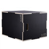 VEVOR 3 in 1 Plyometric Jump Box, 30/24/20 Inch Wooden Plyo Box, Platform & Jumping Agility Box, Anti-Slip Fitness Exercise Step Up Box for Home Gym Training, Conditioning Strength Training, Black