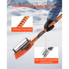 VEVOR Car Snow Brush, 3-in-1 Snow Remover for Car Windshield - with 180° Pivoting Brush Head, Squeegee & Ice Scraper, 34.3"-42.1" Extendable Aluminum Handle and Foam Grip for Cars, Truck, SUV, RV