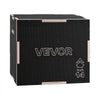 VEVOR 3-in-1 Wooden Plyo Box, 12/14/16-Inch, Non-Slip Plyometric Jump Boxes, for Home Gym, Step-Up Training Exercise Platform with Smooth Edges, Built-In Handles, Pre-Drilled Holes & Stable Support