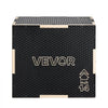 VEVOR 3-in-1 Wooden Plyo Box, 12/14/16-Inch, Non-Slip Plyometric Jump Boxes, for Home Gym, Step-Up Training Exercise Platform with Smooth Edges, Built-In Handles, Pre-Drilled Holes & Stable Support
