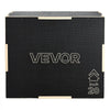 VEVOR 3-in-1 Wooden Plyo Box, 16/20/24-Inch, Non-Slip Plyometric Jump Boxes, for Home Gym, Step-Up Training Exercise Platform with Smooth Edges, Built-In Handles, Pre-Drilled Holes & Stable Support