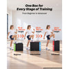 VEVOR 3-in-1 High-Density Foam Plyo Box 16/20/24-Inch Plyometric Jump Boxes, for Home Gym, Non-Slip Step-Up Training Exercise Platform with Impact Cushioning, PVC Mesh, Rounded Edges, Stable Support