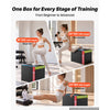 VEVOR 3-in-1 Rebonded Foam Plyo Box, 16/20/24-Inch, Plyometric Jump Boxes, for Home Gym, Non-Slip Step-Up Training Exercise Platform with Impact Cushioning, PVC Mesh, Shape Retention & Stable Support