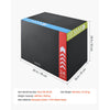 VEVOR 3-in-1 Rebonded Foam Plyo Box, 20/24/30-Inch, Plyometric Jump Boxes, for Home Gym, Non-Slip Step-Up Training Exercise Platform with Impact Cushioning, PVC Mesh, Shape Retention & Stable Support